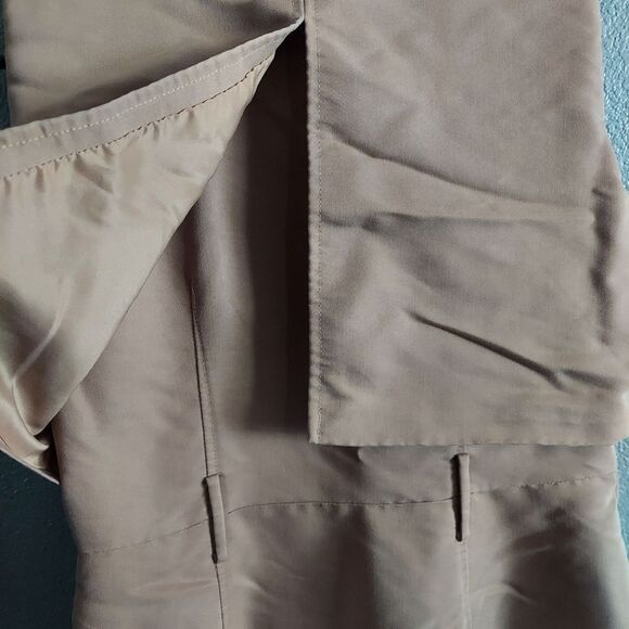 WHBM Versatile Double Breasted Long Vest Sleeveless Trench Coat Size 4 - Picture 4 of 6